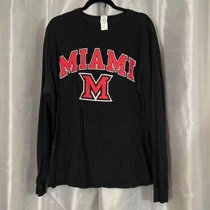 Women’s Black Miami University Long Sleeve Shirt